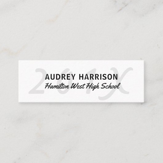 D'appel Clé grise 2 d'insertion de dernière année de carte (Devant)