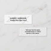 D'appel Clé grise 2 d'insertion de dernière année de carte (Devant / Derrière)