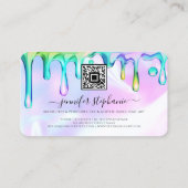 D'appel Code QR de la carte d'affaires de technicienne en  (Dos)