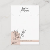 D'appel Collier Boho Pastel moderne & Carte d'affichage (Devant)