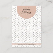 D'appel Collier Boho Pastel moderne & Carte d'affichage (Dos)