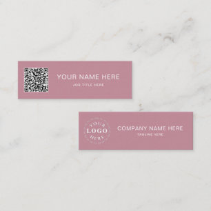 D'appel Conception de carte de visite mini rose poussiéreu