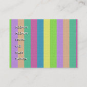 D'appel Cousez les boutons sur le carte de visite de crème (Dos)