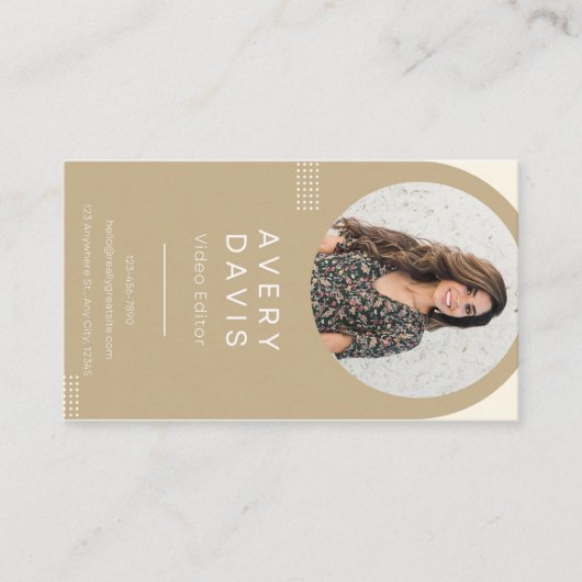 D'appel Éditeur vidéo carte de visite (Devant)