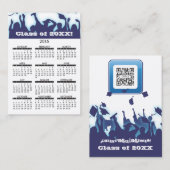 D'appel Éducation en ligne de calendrier de carte de (Devant / Derrière)