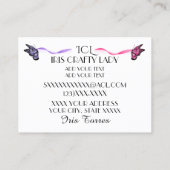 D'appel Élégant Carte de visite artisanal (Dos)