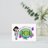 D'appel Élégant Carte de visite artisanal (Debout devant)