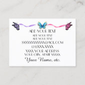 D'appel Élégant Carte de visite artisanal (Dos)