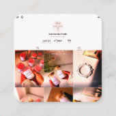 D'appel Élégant Carte de visite de bougie | Studio de boug (Dos)