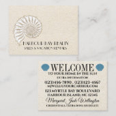 D'appel Elegant Carte de visite Shell - Choisissez votre p (Devant / Derrière)