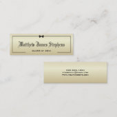 D'appel Elégant Gold Formal Graduation Nom Carte Insérer (Devant / Derrière)