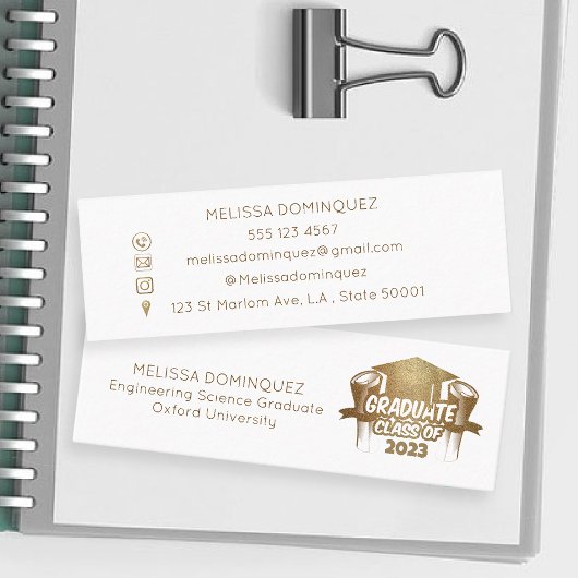 D'appel Elegant Gold Parties scintillant - Carte de nom de