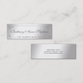 D'appel Elégant Silver Graduation Nom Carte Insérer (Devant / Derrière)