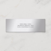 D'appel Elégant Silver Graduation Nom Carte Insérer (Dos)