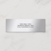 D'appel Elégant Silver Graduation Nom Carte Insérer (Dos)