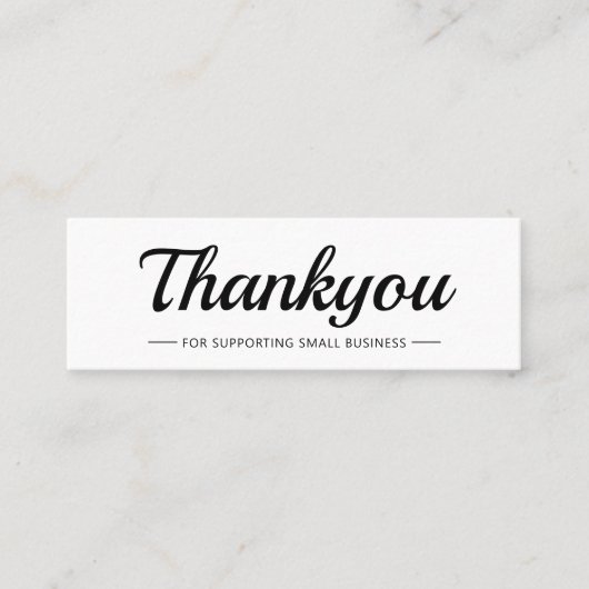 D'appel Élégante carte de Merci de logo d'entreprise moder (Devant)