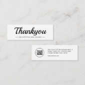 D'appel Élégante carte de Merci de logo d'entreprise moder (Devant / Derrière)