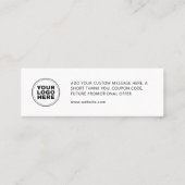 D'appel Élégante carte de Merci de logo d'entreprise moder (Dos)