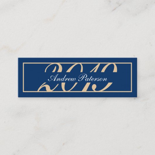 D'appel Élégante carte d'insertion de graduation classique (Devant)