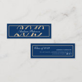 D'appel Élégante carte d'insertion de graduation classique (Devant / Derrière)