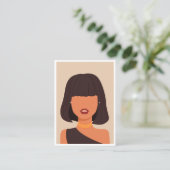 D'appel Elégantes Boucles d'oreilles Carte d'affichage Ajo (Debout devant)