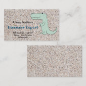 D'appel Enfant Dinosaure Carte de visite Pour Garçon Playd (Devant / Derrière)