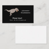 D'appel Expert en matière de dinosaure de carte de visite (Devant / Derrière)