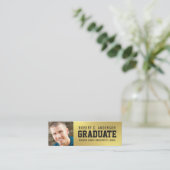 D'appel Feuille d'or de Faux de carte nominative de photo (Debout devant)