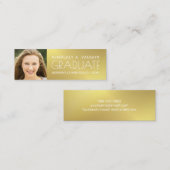 D'appel Feuille d'or du Faux de la fille de carte (Devant / Derrière)