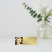 D'appel Feuille d'or du Faux de la fille de carte (Debout devant)