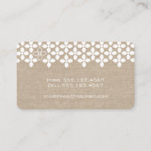 D'appel Fleur blanche moderne maman Faux Carte de visite l (Dos)