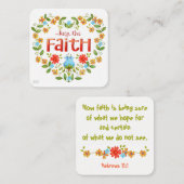 D'appel Gardez la foi • Affaires • Maman • Carte de bible (Devant / Derrière)