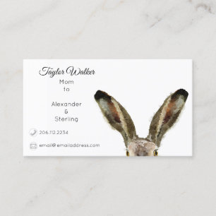 D'appel Jolie carte de maman lapin aquarelle