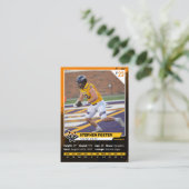 D'appel Joueur de la carte de commerce Orange & Black Foot (Debout devant)