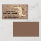 D'appel Kid Dinosaur Expert Carte de visite Pour Le Jeu De (Devant / Derrière)
