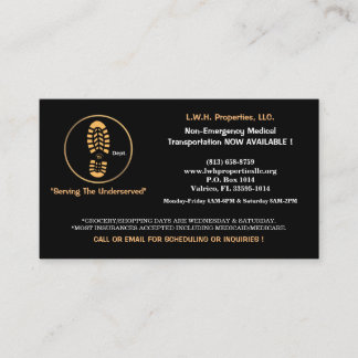 D'appel L.W.H. Properties, LLC appelant le carte de visite