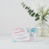 D'appel La couleur d'eau fleurit la carte de maman (Debout devant)