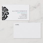 D'appel la maman de damassé carde le carte de visite (Devant / Derrière)