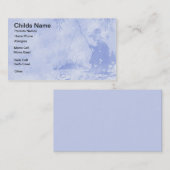 D'appel Le garçon de pêche badine le carte de visite (Devant / Derrière)