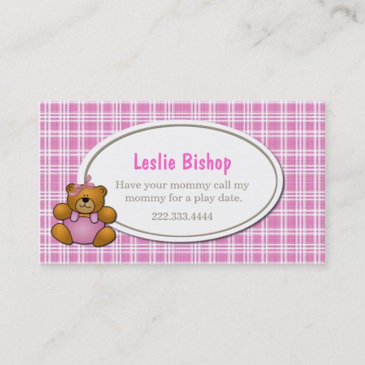 D'appel Le nounours concernent la carte de date rose de (Devant)
