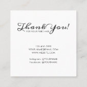 D'appel Logo Doodle Boucles d'oreilles Carré Carte 01 Pack (Dos)