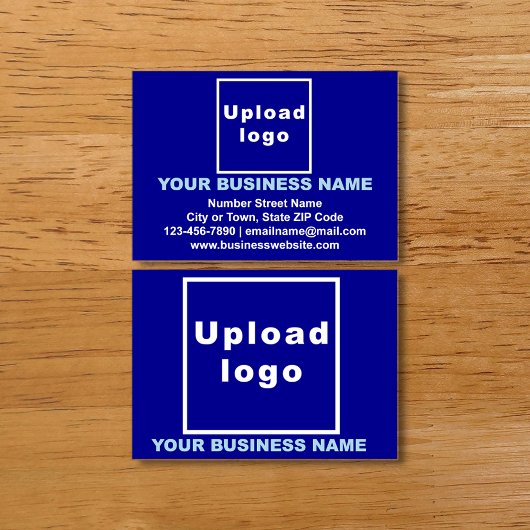 D'appel Marque d'affaires sur carte bleue