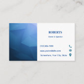 D'appel Modèle Carte de visite de lavage de pression (Dos)