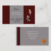 D'appel Modèle de carte de profil maman (Devant / Derrière)