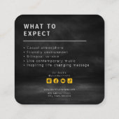 D'appel Modèle de carte d'invitation d'église (Dos)