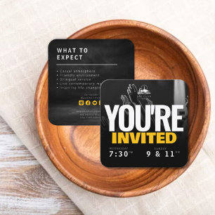 D'appel Modèle de carte d'invitation d'église