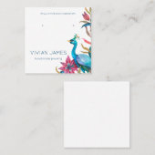 D'appel Modèle de la carte à bijoux Peacock Floral Earring (Devant / Derrière)