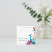 D'appel Modèle de la carte à bijoux Peacock Floral Earring (Debout devant)