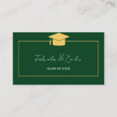 D'appel Modèle moderne Twin Graduation Nom Carte Insérer c (Devant)