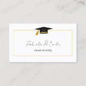 D'appel Modèle moderne Twin Graduation Nom Carte Insérer c (Devant)